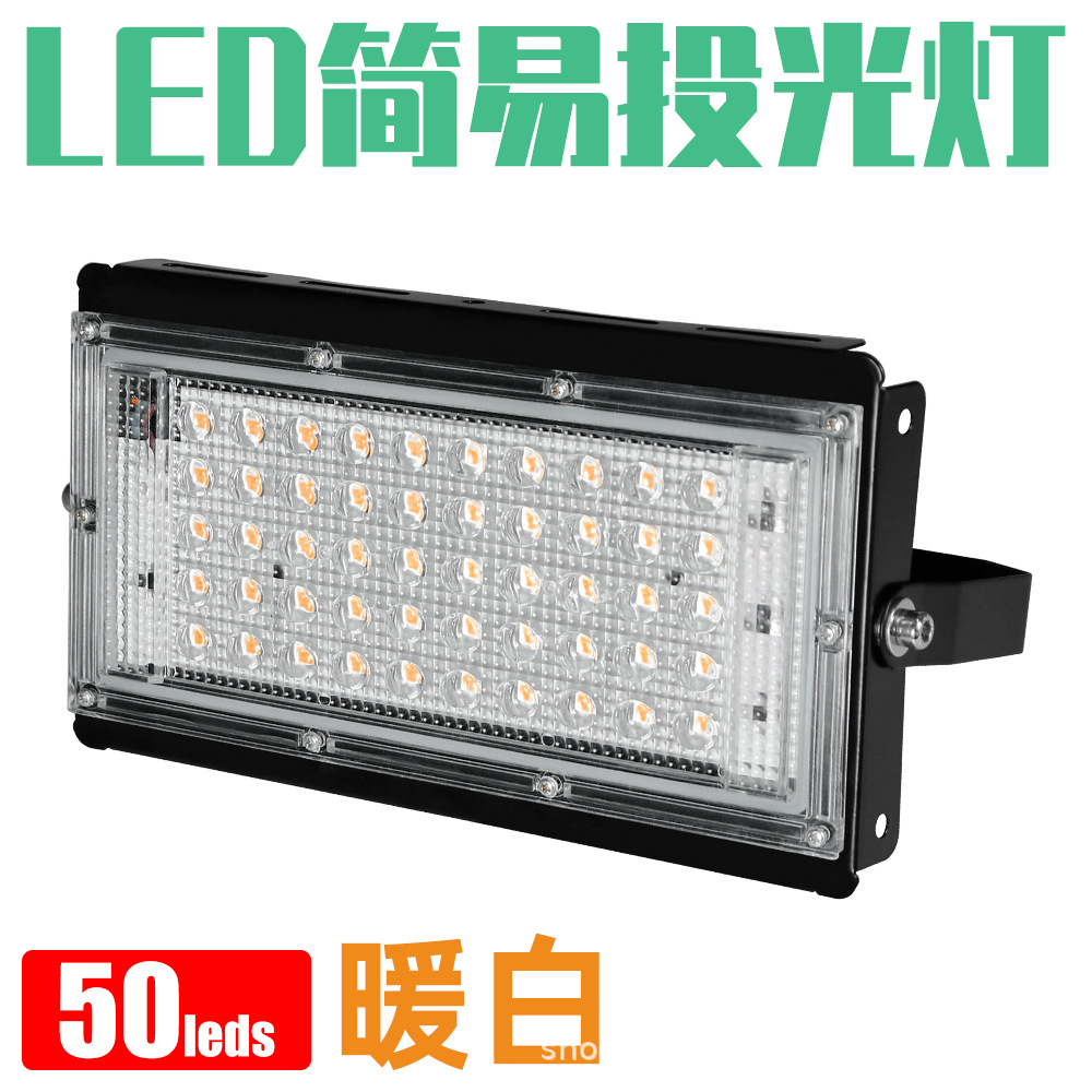 50W-따뜻한 흰색 (50 구슬)