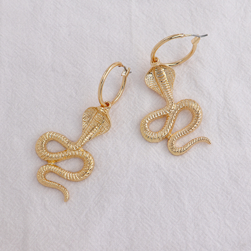 Alloy Animal Snake Earrings display picture 1