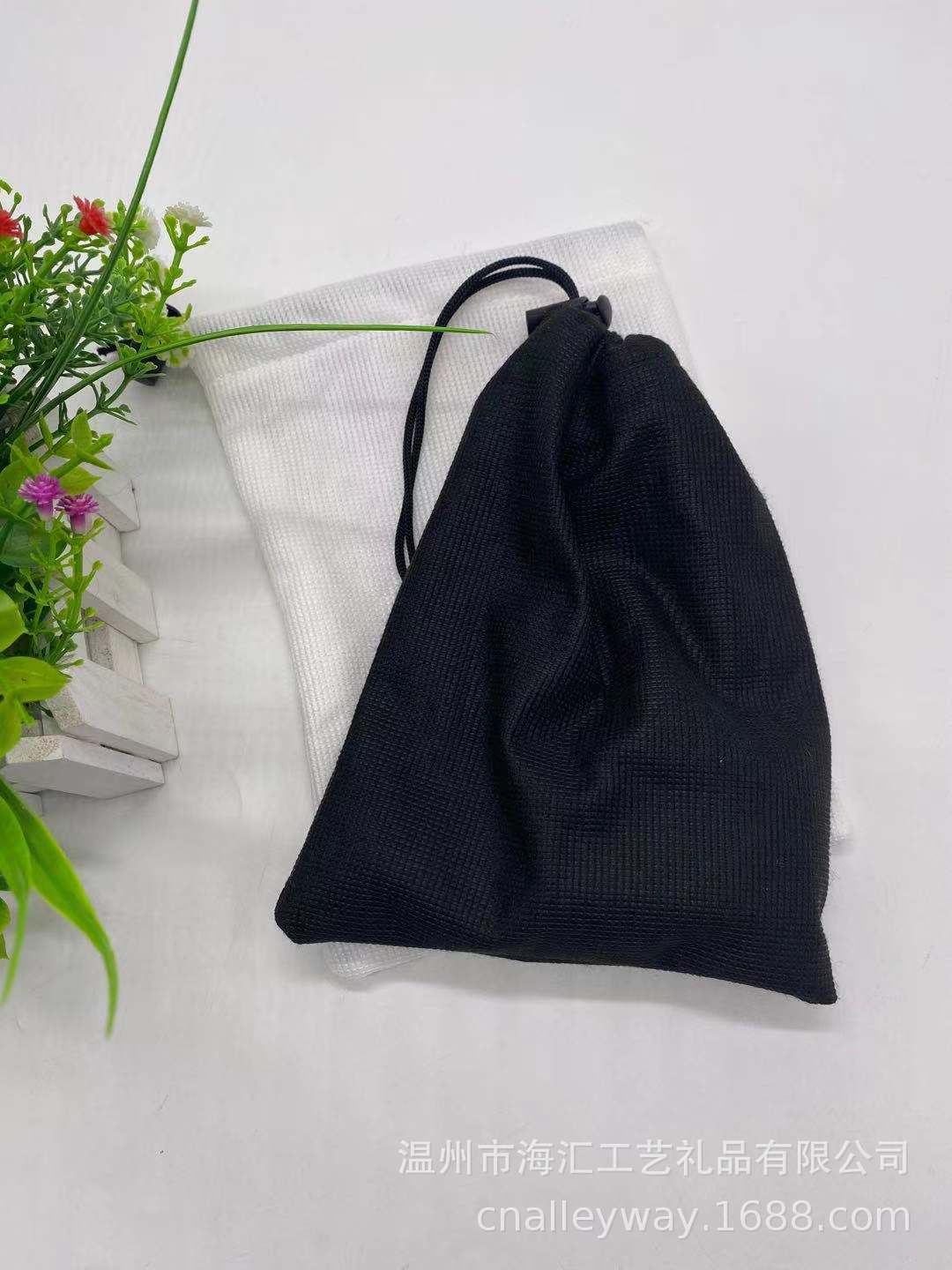 丽新布袋收纳袋 钥匙袋 黑白款 多款颜色 可印刷LOGO