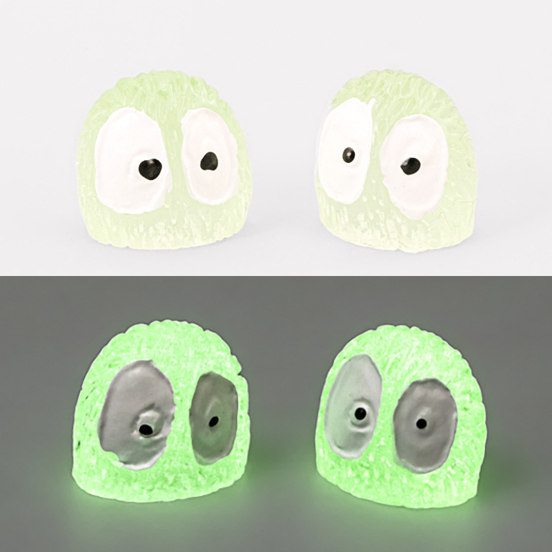 Briquettes สีเขียวเรืองแสง [ประมาณ1ซม.] กาวไร้ร่องรอยฟรี