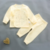 Autumn children's thermal underwear, cotton soft comfortable set for new born, long sleeve, wholesale