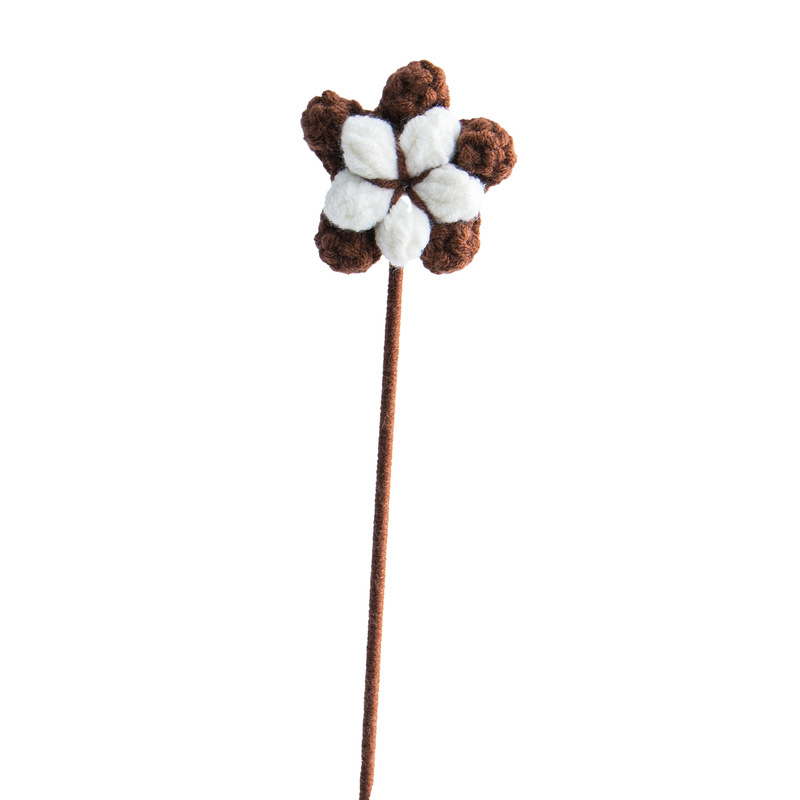 クロスボーダーの手編みの完成品の小さい花束は花の毛糸のメリヤスの花束を模倣します。|undefined