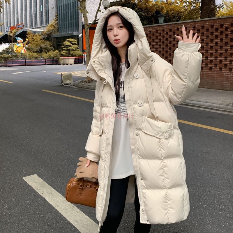 Original Mall Same Style Goose down Jacket 2025 New Women's Mid-Length Winter Thick Coat for Petite Sizes