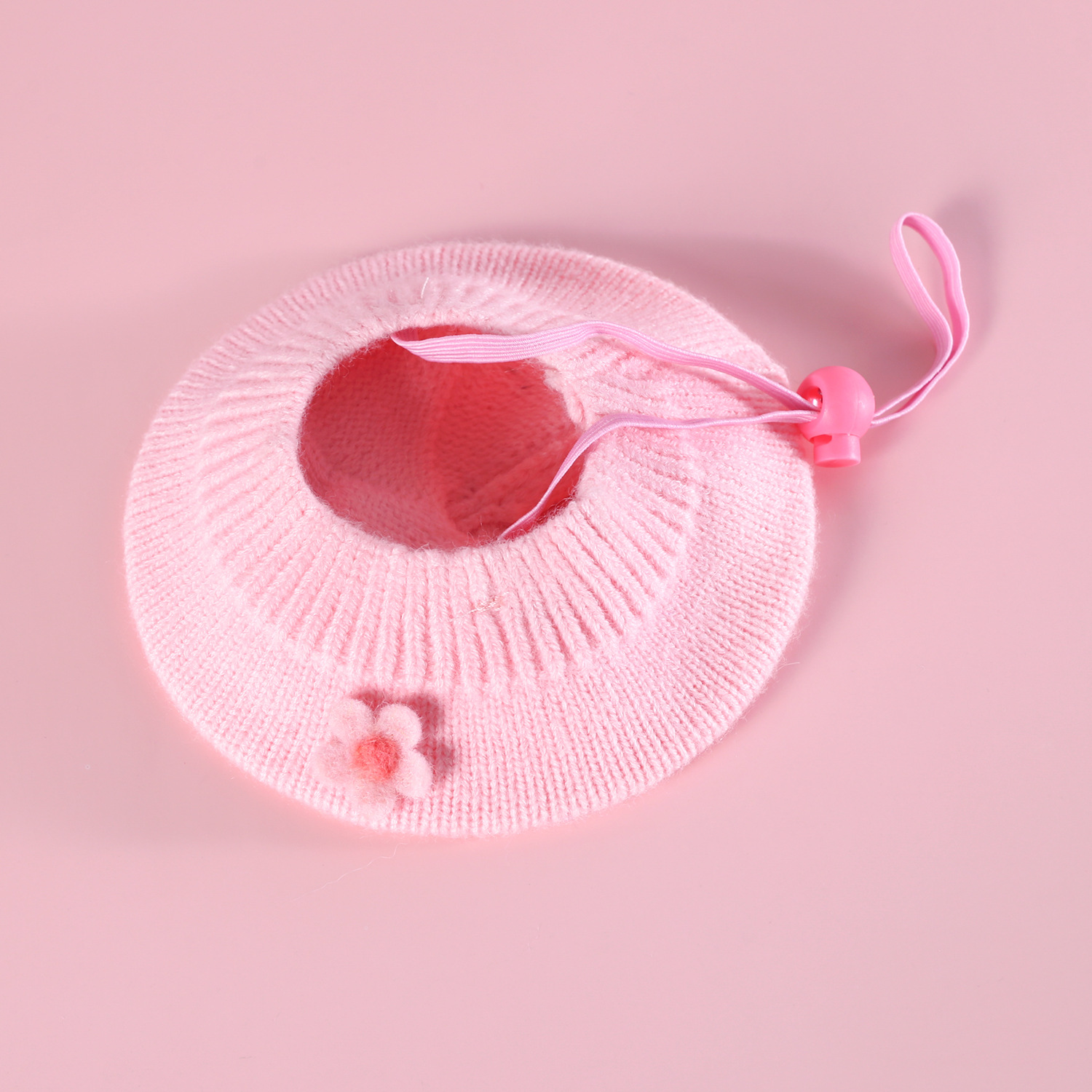 Felt de mascotas flores de lana de punto Berry pequeño sombrero gancho de mano flor guillot set gatito cachorro princesa image 7