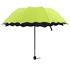 Factory wholesale creative vinyl flows water flowering three folding umbrellas and umbrellas can be used as logo gift advertising umbrella