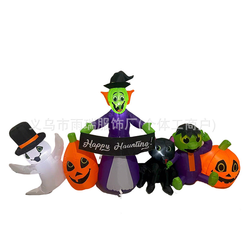 Halloween molde de aire con lámparas brujas calabazas molde de aire inflables actividades al aire libre festivas decoraciones de patio Día de los muertos