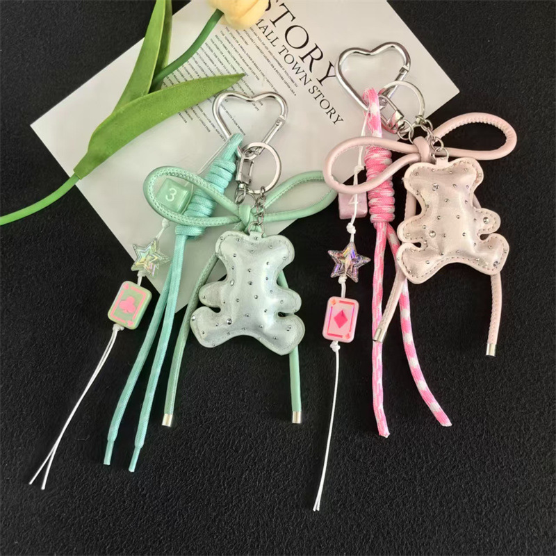 Original miu Series Mobile Phone Chain Bag Hanging Key Multi-element Extremely Complex Bag Pendant Pendant Personalized Key Chain