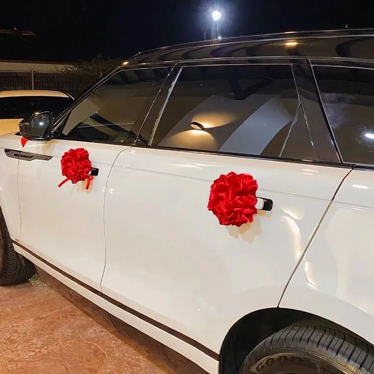 Decoración del automóvil de boda delantero del automóvil de cártamo nuevo automóvil de hortenida del automóvil principal del automóvil de hortenida casada del equipo de automóvil de hortenida