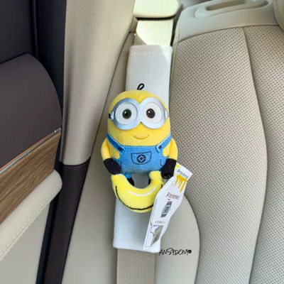 Accessories Interior Decorations Gift for, Sürətlər qutusu və əl tormozu başlıqları - white-linen-shoulder-pad-official-bobs-banana-hug-single