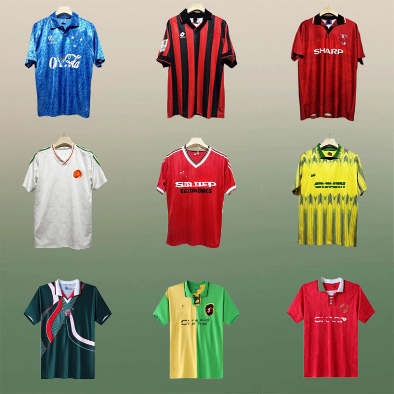 England vintage football jersey Inter France Paris Portugal Brazil Argentina jersey print