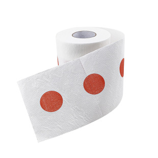Japanese-style roll paper red wave dot color printed paper towel creative fun paper towel sun flag toilet paper toilet paper wholesale
