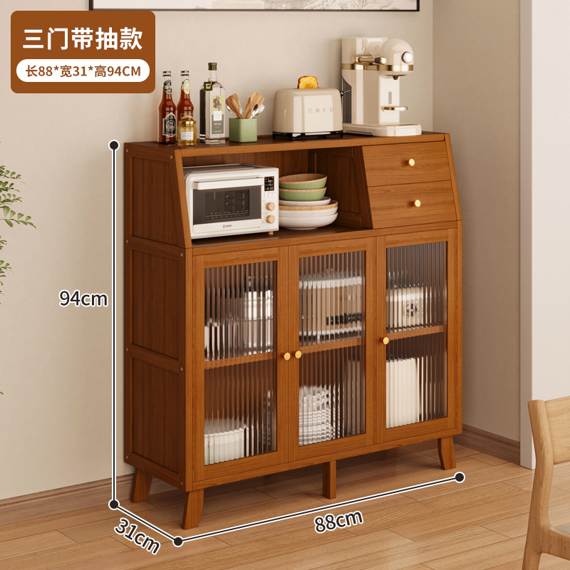 Gabinete de comedor de cocina sala de estar contra la pared armario todo en uno armario armario de piso armario de almacenamiento de café armario de té armario de almacenamiento