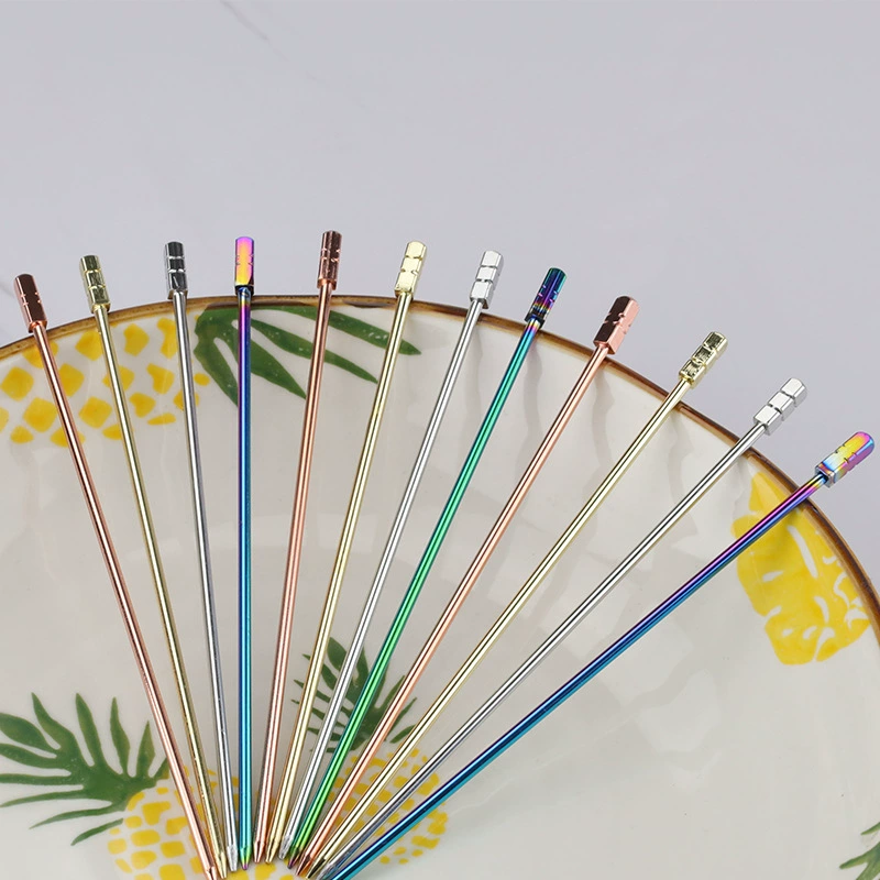 304 нержавеющая сталь фрукты иглы японский стиль фабрики оптом бар принадлежности коктейль декоративные палочки оливкового металла