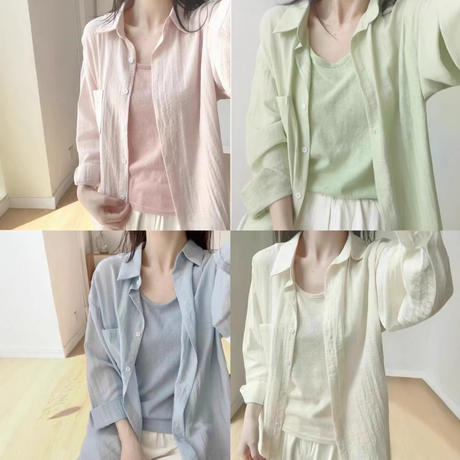 New Fashionable Slim-Fit Long-Sleeve Lightweight Sun-Protective Shirt for Women, Summer Korean Style Loose Cardigan Jacket for Women