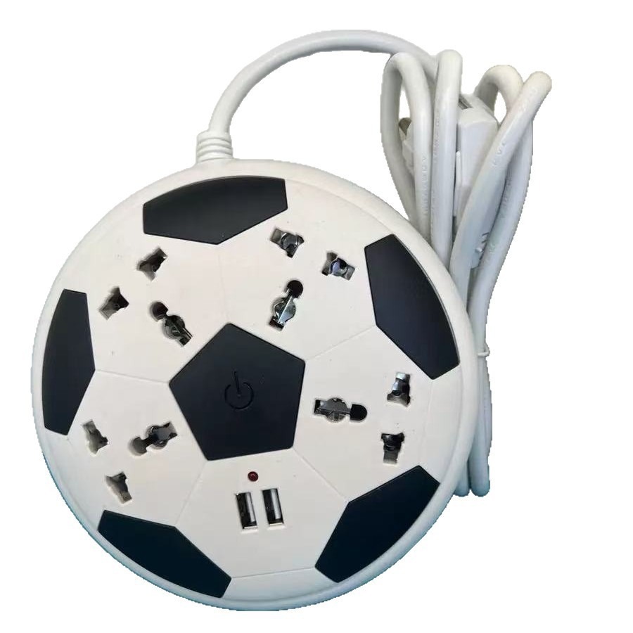 Fábrica directa de exportación de fútbol comercio exterior de alta potencia placa de conexión de conexión multi-interruptor 3USB enchufe de fila estándar estadounidense