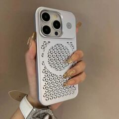 通気放熱アロマシェルはアップル16磁気吸引携帯ケース金属塗料iPhone15promax保護カバーを適用する