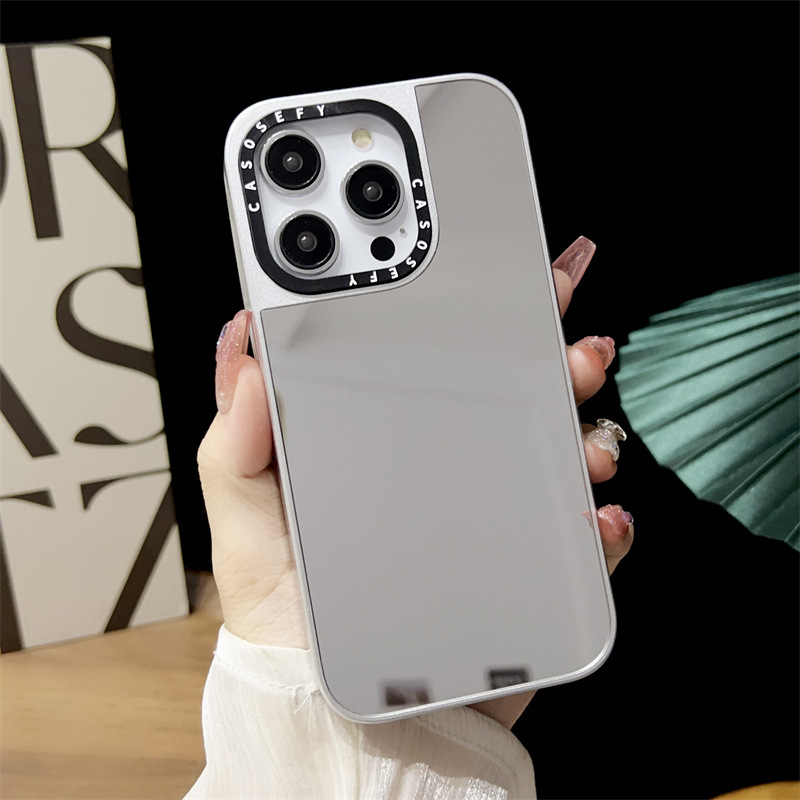Adatto per la custodia per telefono a specchio Apple 15 Promax 12 Silver Edge 13 Pro Signature per iPhone 14_voghion.com