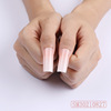 Glue, long square nail stickers, fake nails for manicure, gradient, European style, ready-made product