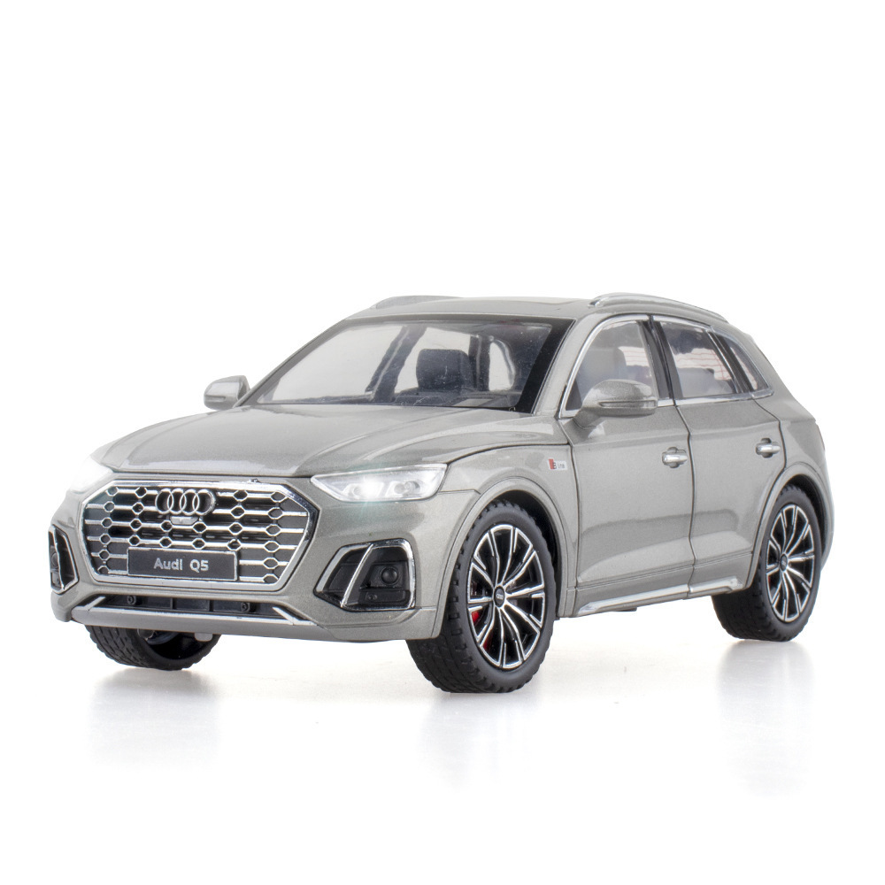 Modelo de coche de aleación XinAo 1:24 Audi Q5 vehículo todoterreno 6 puertas con sonido y luz Tire hacia atrás modelo de coche de juguete colección de decoración