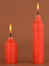 矮粗小型号圆柱短款家用照明红色蜡烛装饰拜佛无烟无味普通停电腊