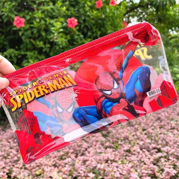 Cartoon cute waterproof transparent pencil case with zipper for…