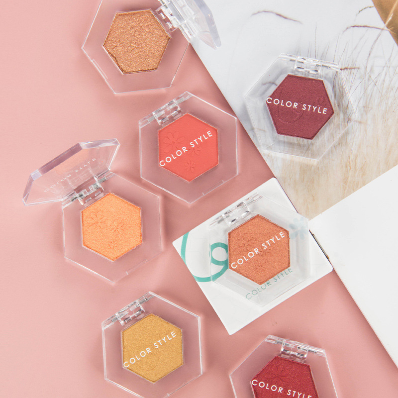 Ruili ins Ultra-fire Cosmetics monochrome Eye shadow Matte Pearl Acrylic transparent Eye shadow Cosmetics