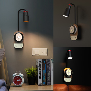 Cross-border direct insertion and charging remote control desk lamp students learn bedroom bedside multifunctional wall lamp (English only)