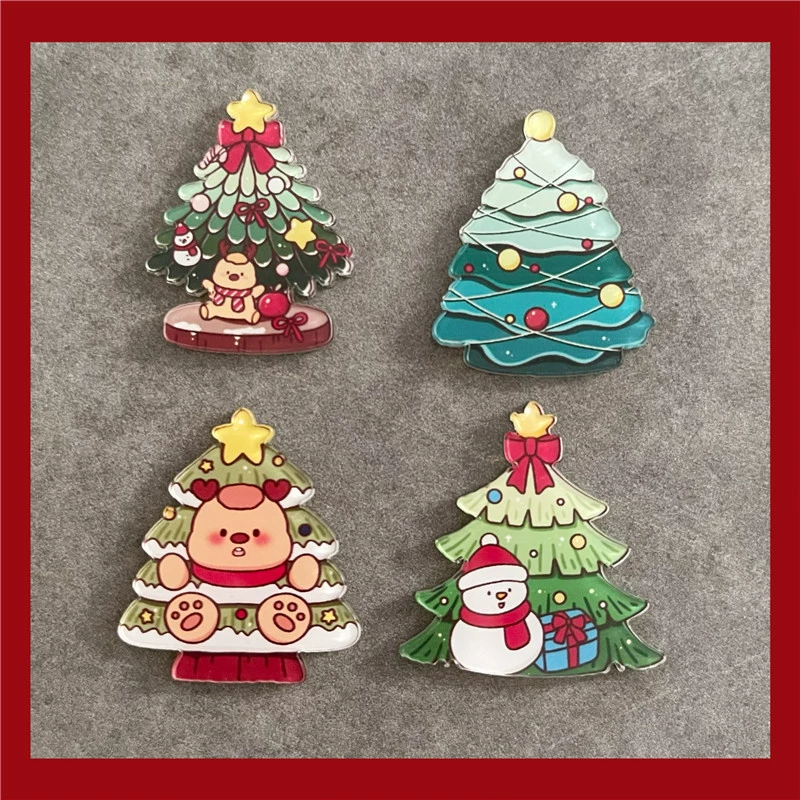 Рождественская елка декоративная наклейка на холодильник праздничные подарки