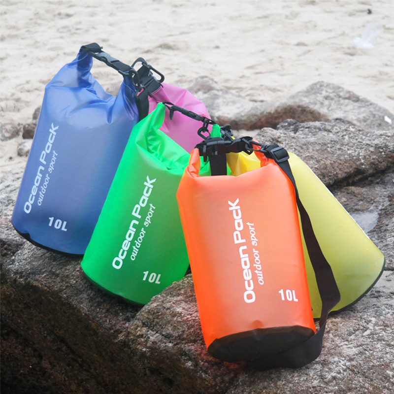 Beach bag waterproof bucket bag PVC waterproof bag drifting waterproof bag swimming bag outdoor sports bag translucent Beach bag waterproof bucket bag PVC waterproof bag drifting waterproof bag swimming bag outdoor sports bag translucent