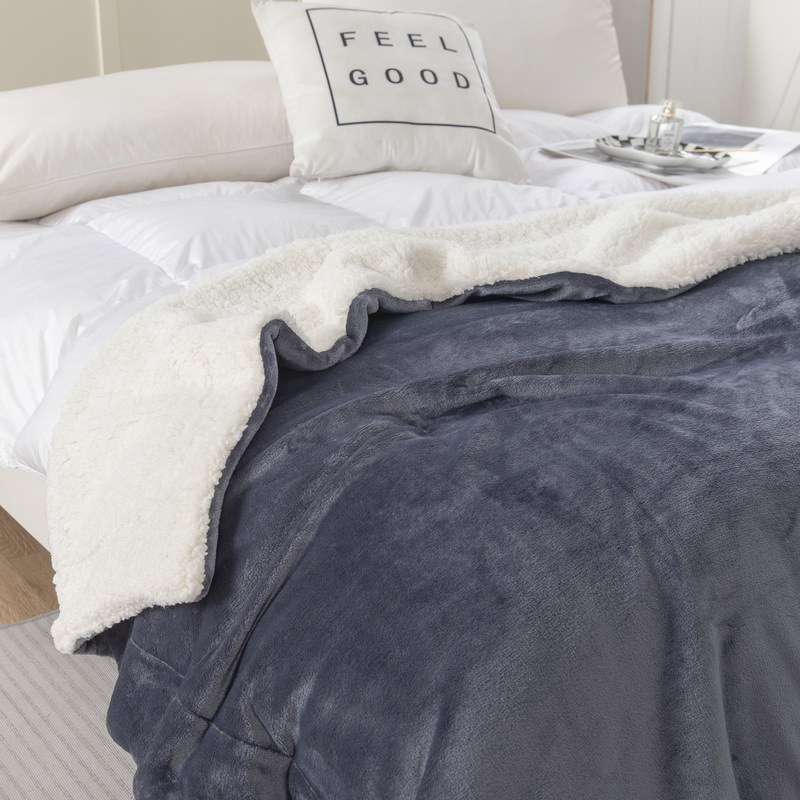 Manta transfronteriza, manta de franela gruesa de doble cara, manta personalizada, manta para siesta, manta de oficina estilo macaron