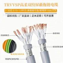 双层屏蔽抗干扰 双绞屏蔽电源线TRVVSP24芯纯铜镀锡 信号线
