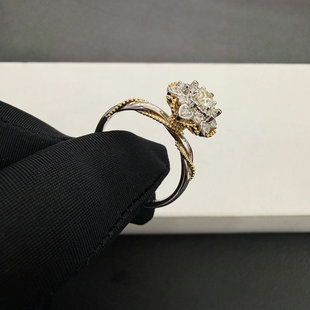 18k�������荷�ɫ������荽����ӆ��Ů��A����Ȼ�ʯ��ָ�F؛