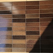 金属釉手工砖 咖色渐变色手工砖 咖啡色瓷砖 厨房卫生间瓷砖