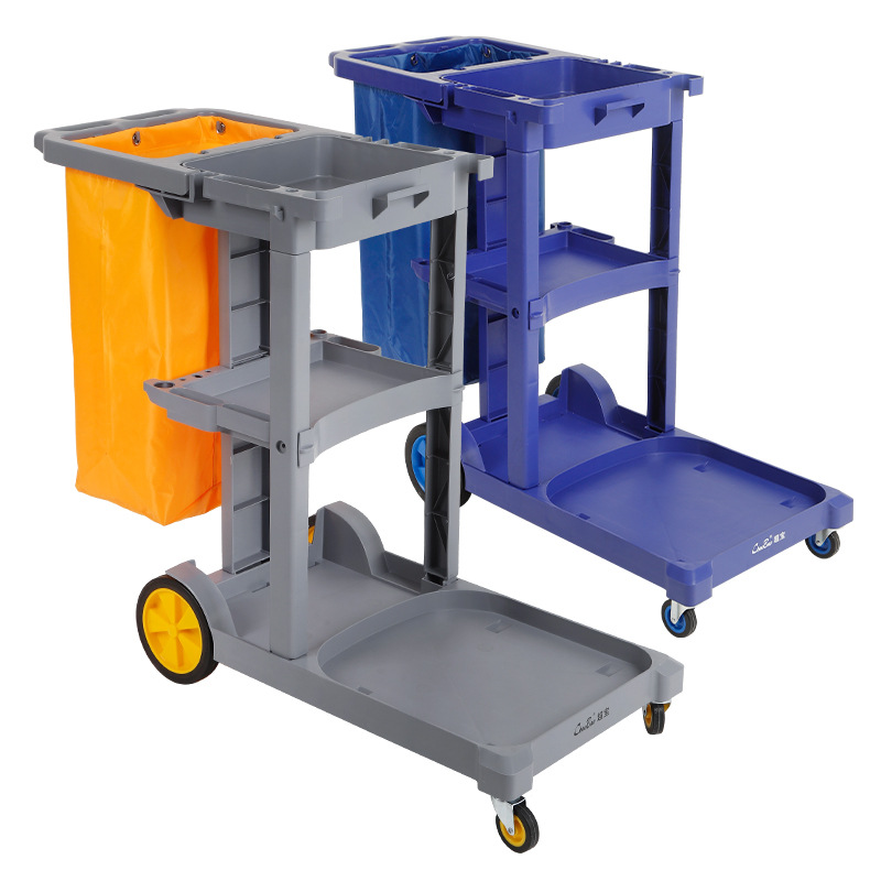 Carro de limpieza Superbao Carro de limpieza multifuncional Carro de paña Carro de herramientas Carro de limpieza Servicio de limpieza Hotel