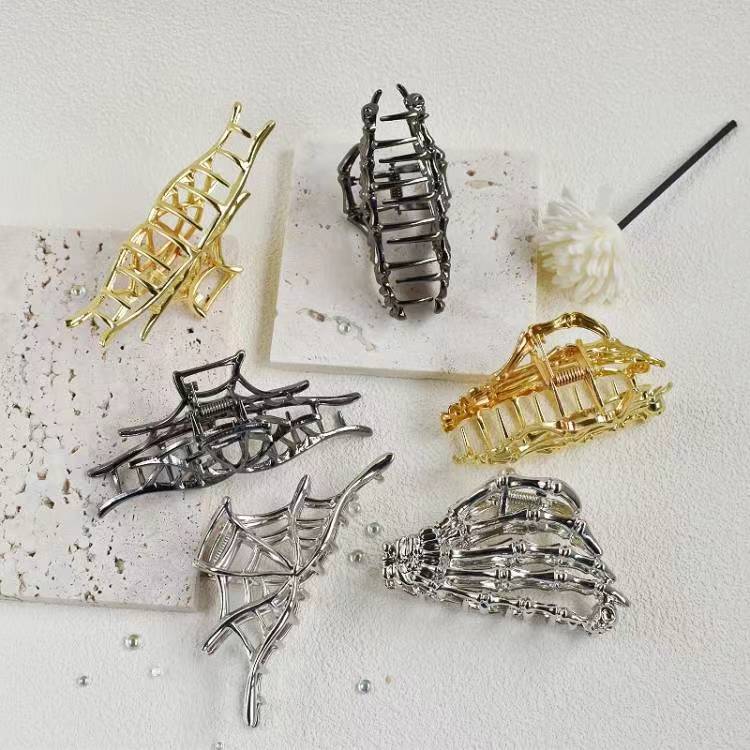 Daily, Shopping Occasion Halloween Streetwear Women's Spider Web Metal Hair Claws