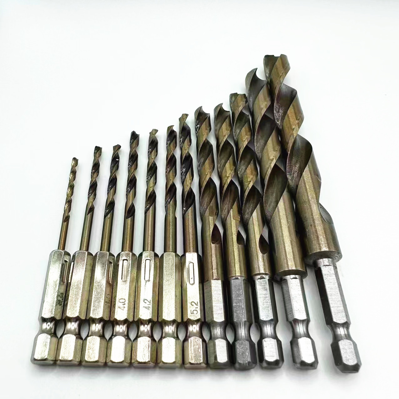 Hexagonal handle twist drill bit Stainless steel drill bit High speed steel cobalt-containing twist drill bit Electric wrench drill bit Cobalt-containing drill bit