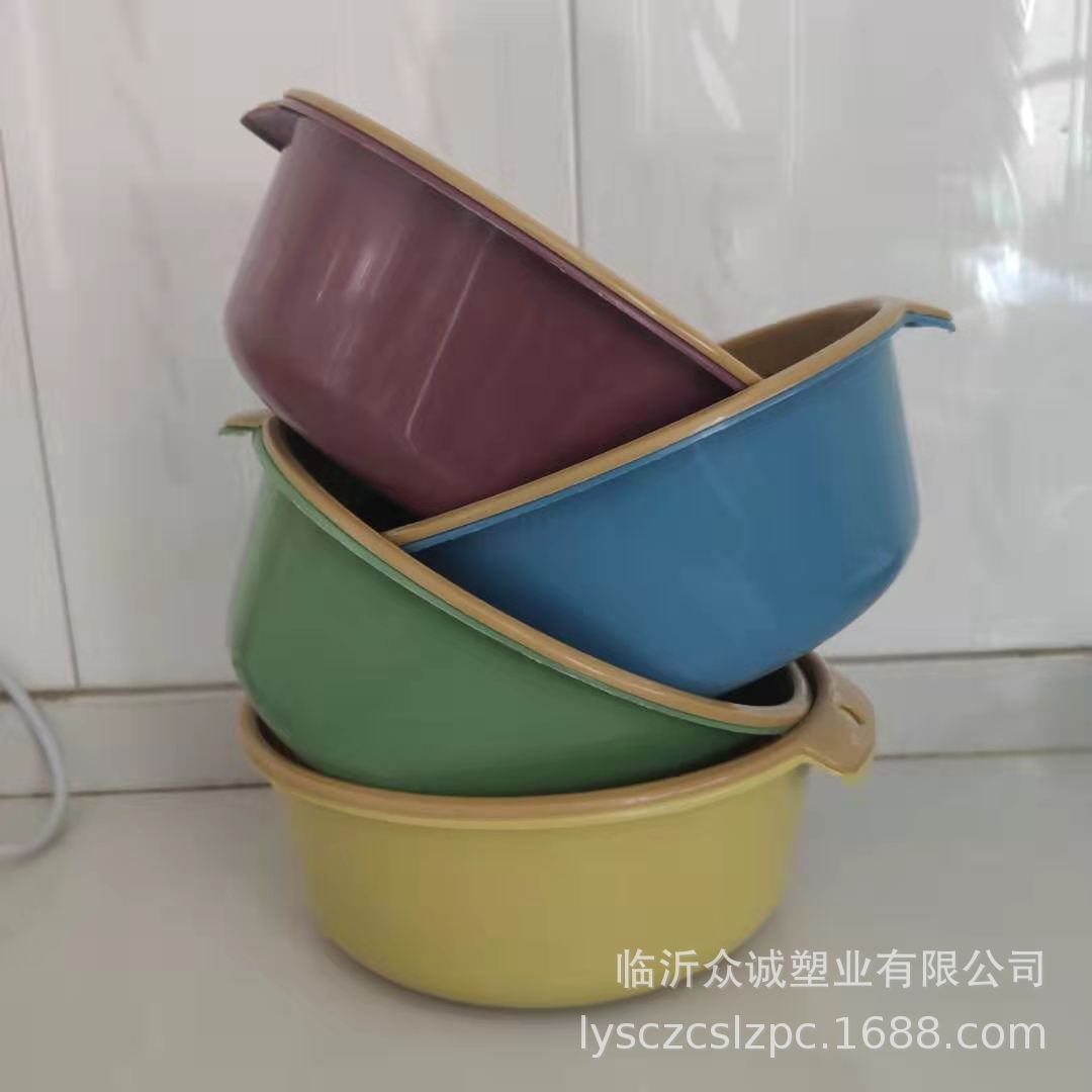 Double drain basket household kitchen combination Trays Hollow Plastic Vegetables basket logo Leach basket