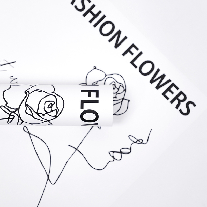 Flor fiesta fábrica de flores al por mayor rosa flor embalaje de papel florista ramo de flores regalo embalaje de papel florista suministros