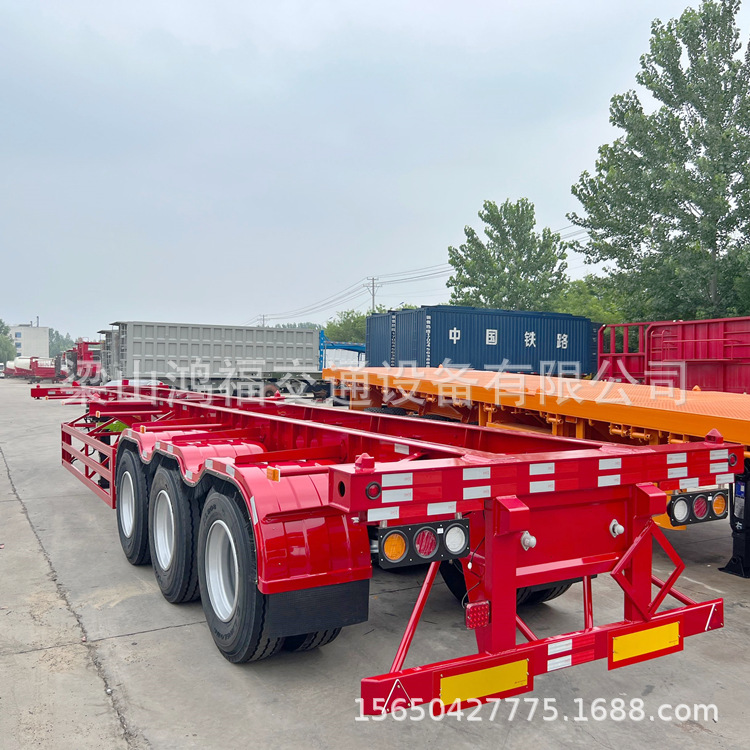 Skeleton semi-trailer for sale Dangerous goods skeleton truck…