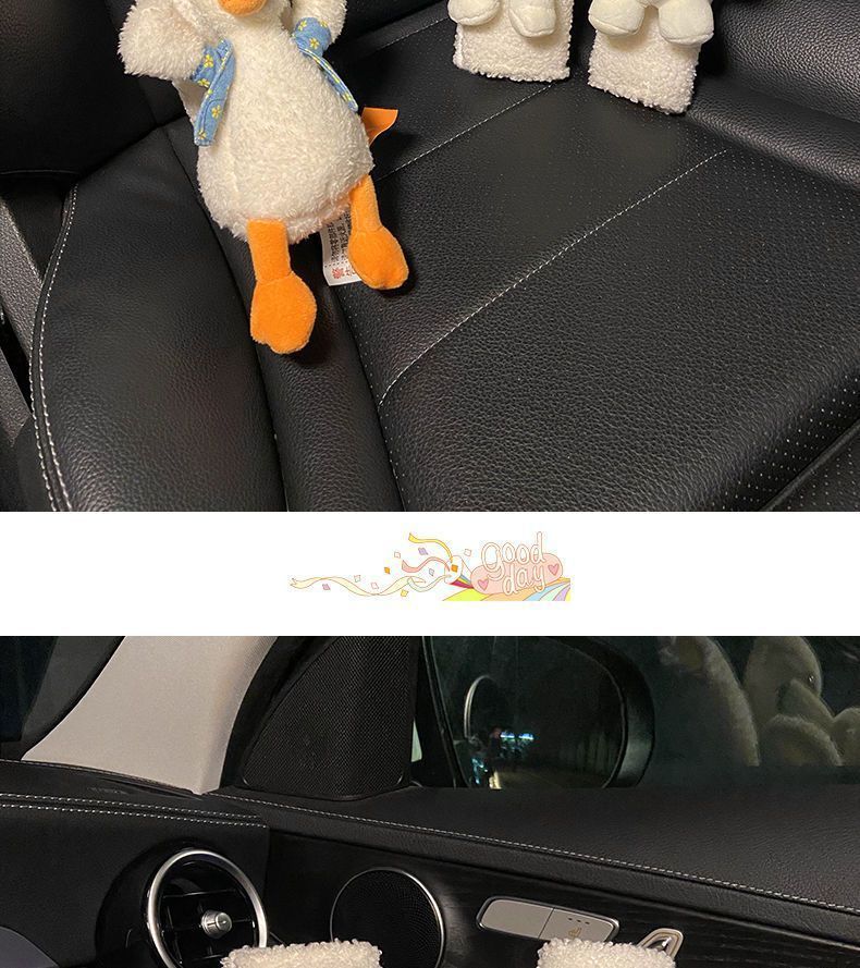 Car seat belt shoulder protective cover personality cute cartoon shooting a pair of goddess cartoon soft lengthened car safety belt