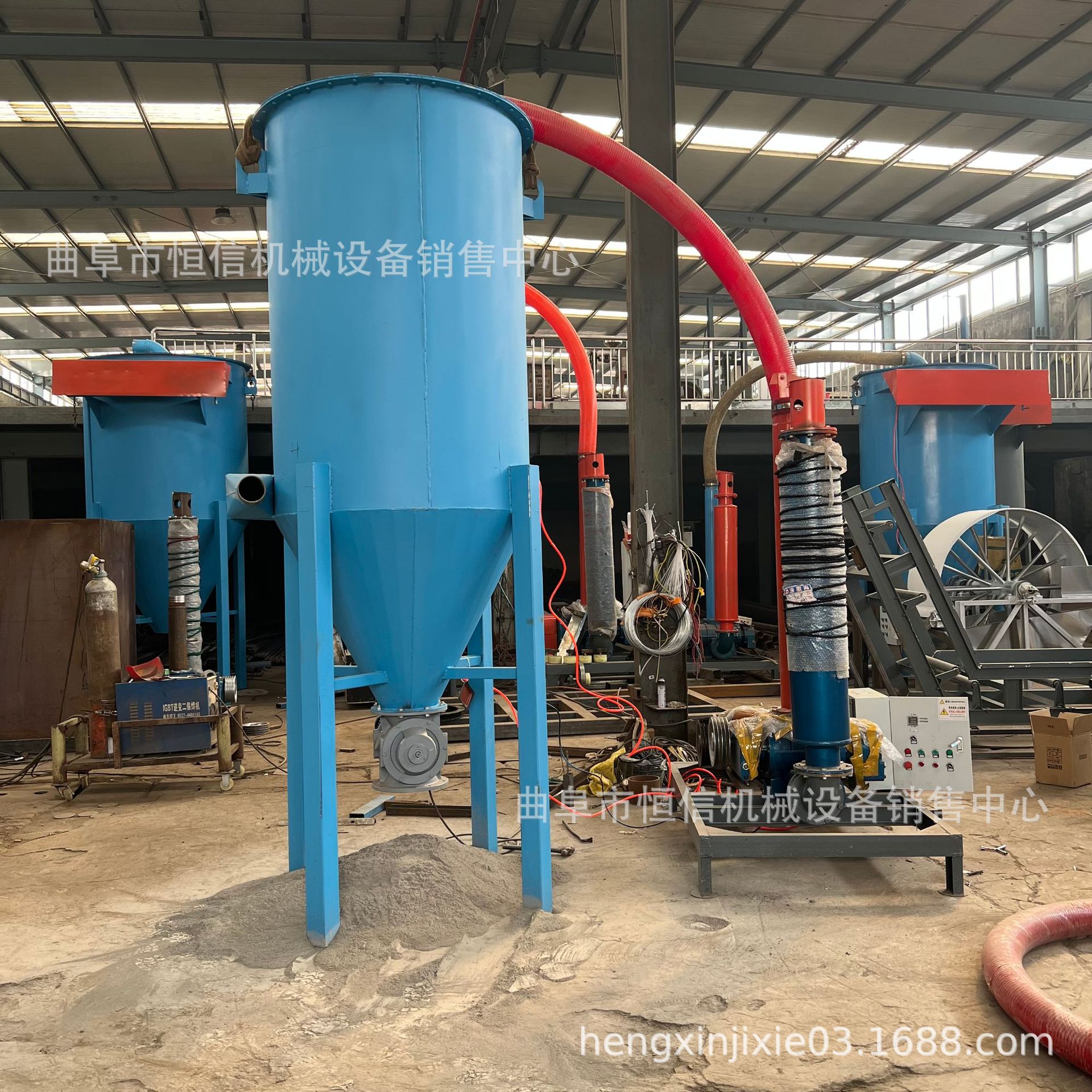 水泥灰出入库气力抽灰机zcjb 氧化铝粉装吨包气力抽灰机 恒信直供