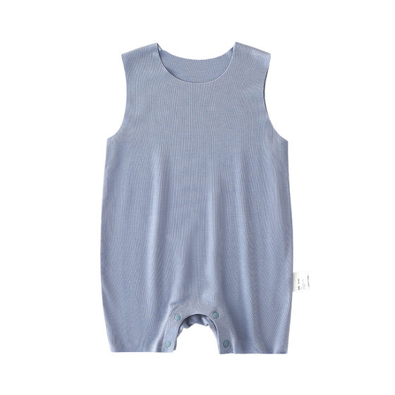 Men's and Women's Baby Vest jumpsuit Summer Thin Baby Sleeveless Hassler Climbing Suit Newborn Cool Air-conditioning Suit