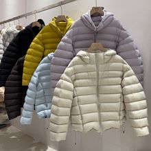 宇航员龟背排骨羽绒服女短款2025冬季新款95白鸭绒连帽保暖外套