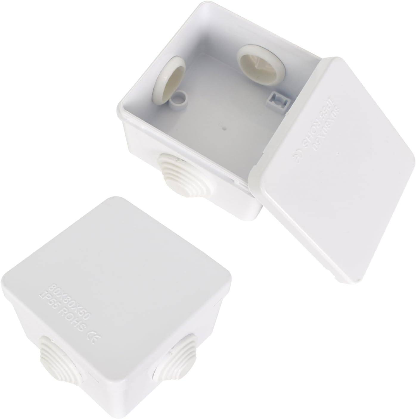 2 Stück Anschlussdose Wasserdicht IP65, Elektrische Abzweig