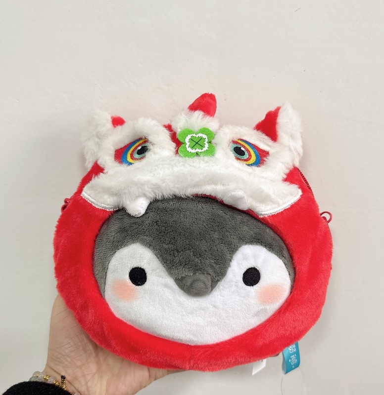 新品点赞鹅毛绒挂件日系可爱正能量企鹅小公仔钥匙扣链书包包挂饰|undefined