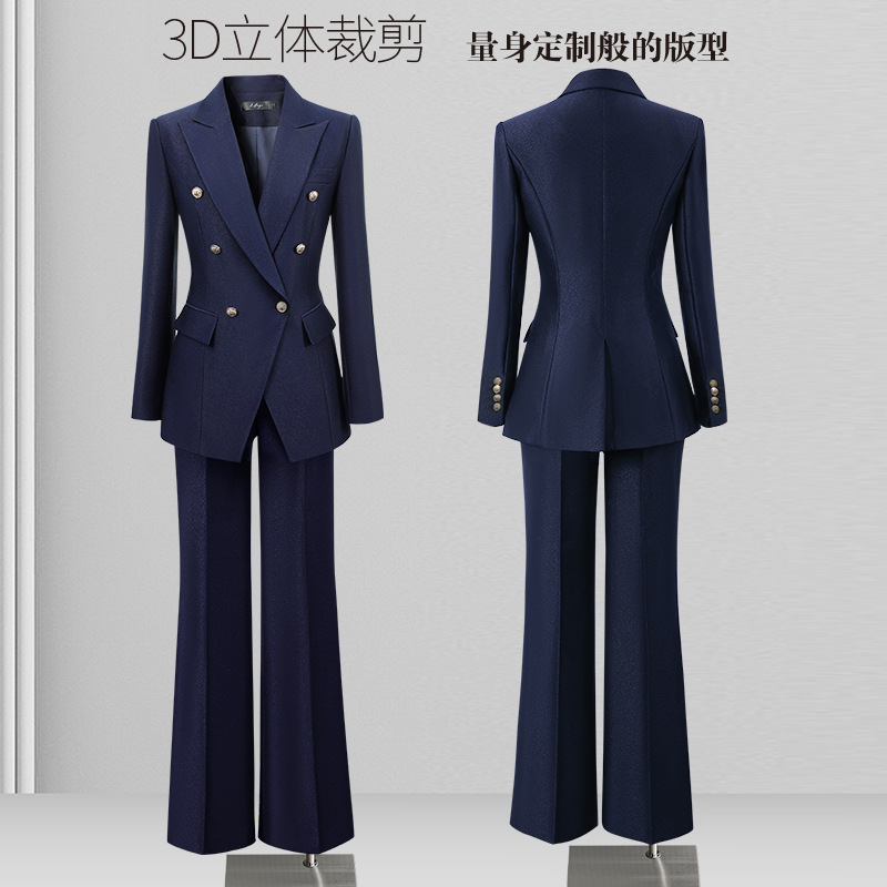 Suit suit Women's Autumn and Winter High-end Sense Dress Professional Commuter Temperament Able Suit Jacket Jewelry Store Work Clothes