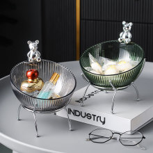 批发 轻奢小熊托盘创意摆件入户玄关钥匙收纳装饰品客厅家居乔迁