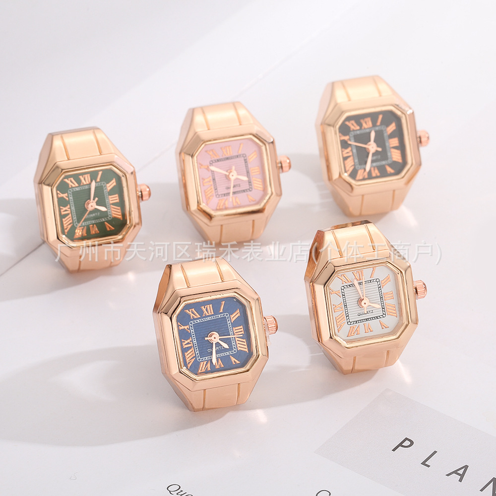 Watchable Time Ring Watch 2025 New Fashion Light Luxury Anti-Square Women's Watch Manufacturer Foreign Trade Cross-Border Live Broadcast Hot Model