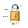 Yahuan Yahuan brand word -plated titanium -plated iron hanging lock -plated copper -plated all -copper core iron outdoor anti -theft