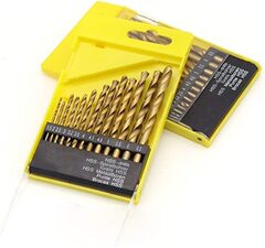 13-piece set of twist drill bits high-speed steel twist drill round handle electric drill bit 1.5-6.5mm with machine drill